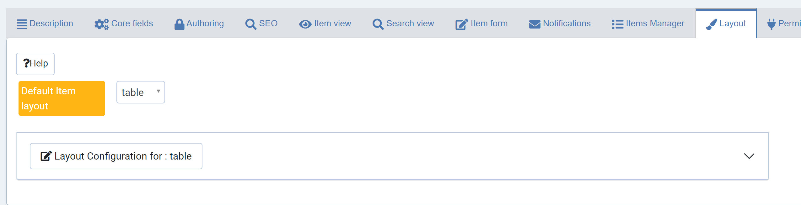 layout tab